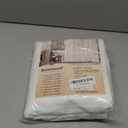 Seasonwood Linen Shower Curtain Neutral Vintage Farmhouse Linen Shower Curtains for Bathroom Boho Bathroom Decor with 12 Sturdy Stainless Steel Sliding Hangers(White,72x72 Inches)