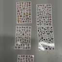 Valentines Nail Stickers Cute Cartoon Nail Art Stickers 3D Self Adhesive Nail Design Sticker Supply Valentines Day Romantic Love Heart Rose Cartoon Mouse Nail Decals for Women Girls DIY Manicure