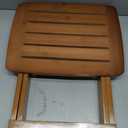 URFORESTIC Portable Shower Bench-Bamboo Folding Shower Stool Seat Chair Fully Assembled-Hold Up to 500 LBS, Large