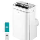 Midea 12,000 BTU ASHRAE (8,000 BTU SACC) Portable Air Conditioner, Cools up to 350 Sq.Ft., with Dehumidifier & Fan mode, Control with Remote, Amazon Alexa & Google Assistant, Easy-to-use and Install