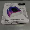 UV LED Nail Lamp Cordless,128W Portable Rechargeable UV Light for Gel Nails, Professional Gel Light Dryer with 3Timers Auto Sensor Nail Machine Curing Lamp for Salon & Home (Purple)