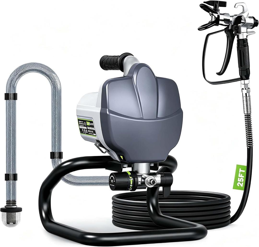 PHALANX 780W Airless Paint Sprayer 3000PSI for DIY Beginners | Electric Paint Sprayer No Thinning Needed, 25FT Hose included, Perfect for Home Exterior, Interior Walls, Cabinets & Fences