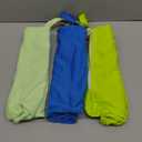 babygoal Wet Dry Bags 3 Pack for Baby Cloth Diapers, Washable Travel Bags, Beach, Pool, Gym Bag for Swimsuits & Wet Clothes with 2 Pockets 3LN10 (Green and Blue)