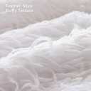 2 x weigelia Fluffy Faux Fur Throw Blanket Soft Cozy Fuzzy Blanket for Couch, Feather-Style Plush Shaggy Throw, Elegant Decor for Bed & Women, White