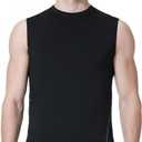 TopTie Men's Sleeveless Compression Shirt, Sports Base Layer Tank Top, Athletic Workout Shirt