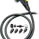 Topeak SmartHead Upgrade Kit  Universal Pump Head Conversion with Extra-Long Hose, Air Release Button, and Mounting Hardware  Fits Presta & Schrader Valves for Floor Pumps