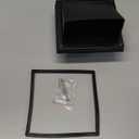 4 Inch Black Dryer Vent Cover Outside Stainless Steel Wall Vent with Removable Cover and Bird Screen Mesh RAL9011