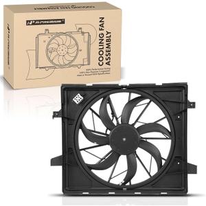 A-Premium Engine Radiator Cooling Fan Assembly Compatible with Select Dodge & Jeep Models - Durango 2011-2020, Grand Cherokee 2011-2021, Grand Cherokee WK 2022 - Replace# 55037992AD