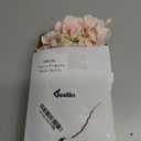 Geelin 2 Set Artificial Hydrangea Flowers with Glass Vase Faux Silk Hydrangeas Flowers Heads with Stems Floral Bouquets Vase Gifts for Home Wedding Coquette Party Centerpieces Table Decor(Pink)