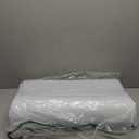 Anvo Memory Foam Pillow, Neck Contour Cervical Orthopedic Bed Pillow for Sleeping Side Back Stomach Sleeper, Ergonomic Design for Neck and Shoulder Pain Relief, Blue White, Soft (Soft - Standard (24 x 13.4 x 4.7 inches))