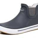 RAINANGEL Rain Boots for Women and Men,Unisex Ankle Rain Shoes Anti-Slipping Rainboots with Comfortable Lightweight Garden Rubber Rain Boot and Outdoor Work Shoes,Waterproof Fishing Deck Boots (Grey) 9