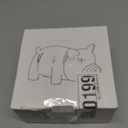 CHIWAVA 1 Pack 6.5" Medium Pig Dog Toy for Dogs Latex Rubber Cube Squeeze Grunting Sound Interactive Play, Beige