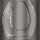 KOHLER 4636-RL-0 Cachet ReadyLatch Elongated Slow Close Toilet Seat, Soft Close Toilet Seat Quiet Lid, Contoured Grip-Tight Bumpers Installation Hardware, Apartment Essentials, White