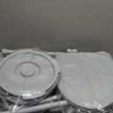 Drive Medical Folding Steel Bedside Commode Chair - Portable 3-in-1 Toilet Solution - Adjustable Height - 7.5 Qt Bucket Included - Durable Powder-Coated Steel Frame - Supports Up To 350 Lb (Grey)