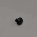 Pack of 1, 1 Inch Diameter Matte Black Mini Round Solid Kitchen Cabinet Knobs Drawer Pulls for Dresser Closet Door Knobs Drawer Cabinets