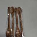 4PCS 7.8inch Wooden Spoons for Honey and CoffeeSmall Wooden Spoons with Long Handle for Stirring  Padauk Wood Honey Spoon & Coffee Spoons for Jars, Tea and Spice