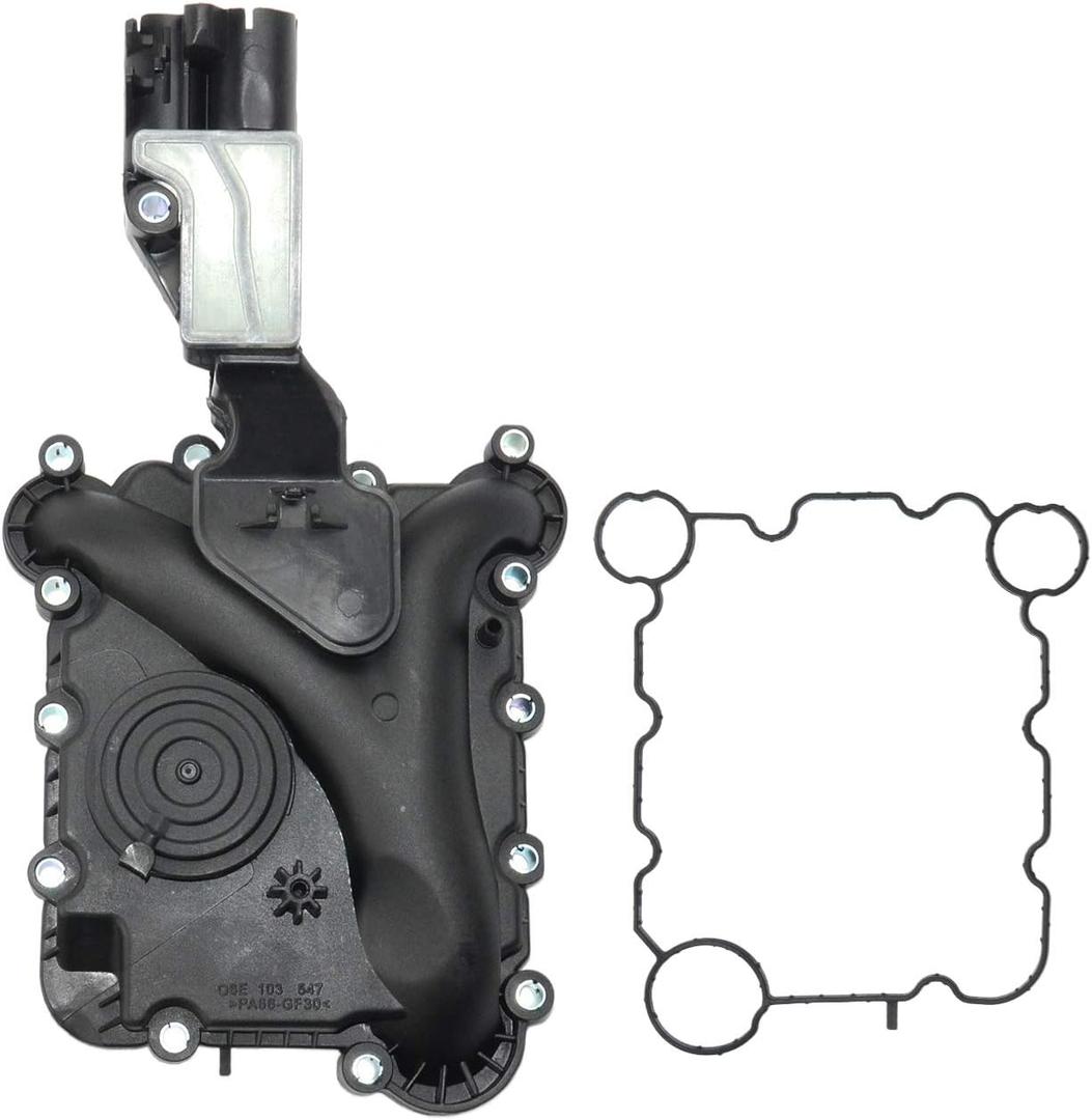 06E103547P Engine Crankcase Vent Valve Replacement for 2005-2013 Audi A4 A5 A6 Q5 3.2L Oil Separator 06E103547E 06E103547G Koomaha