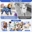 Etdane Dog Onesie Surgery Recovery Suit for Female Male Dogs After Spayed Suit Surgical Recovery Suit Anti Shedding Body Suit for Dog/ Sharks/Large