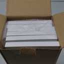 WOPITUES White Floating Shelves Set of 6,Wood for Bedroom,Modern Wall Decor,Bathroom Storage,Book Living Room[Upgraded]-White (HM011A) (16.5 Inch)