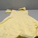 Summer Cap Sleeve Mini Dress Cute Sweetheart Neckline Flowy A Line Short Graduation Dresses for Women (Yellow), L