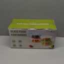 20oz Food Storage Containers with lids Set, Airtight 2.5 Cup Glass Meal Prep Containers, Heat-Resistant BPA-Free Glass Containers for Soup Leftover, Microwave, Dishwasher Freezer Safe (4 Packs)