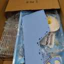 ROBUD Large Hamster Cage Gerbil Haven Habitat Small Animal Cage (Blue)