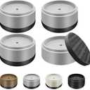 Furniture Risers Bed Risers Heavy Duty 1 inch, 2 inch, 3 inch, 4 inch Round Adjustable Bed Lifts Riser for Desk Legs Table Couch Sofa Chair Refrigerator Washing Machine (1 Inch, Gray, 4 Pack )
