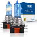H15 Halogen Headlight Bulb, High Beam/DRL DC 12V 55W 5000K, Car Headlamp Replacement Bulb, 2 Pcs