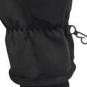 Heat Logic Thermal Winter Gloves, Touchscreen Compatible with Fleece Lining For Cold Weather, Water-Resistant Hiking Gloves (Large-X-Large, Black - With Extended Gauntlet Cuff)