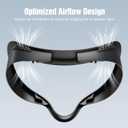 SUPERUS for Quest 3S Face Pad Cover Facial Interface, Soft PU Face Cushion Pad Compatible with Meta/Oculus Quest 3S Accessories, Fully Integrated Anti-Light Leakage Design (Not Fit Quest 3)