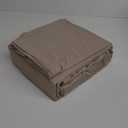 DECOLURE 100% Organic Viscose Derived from Bamboo Sheets King Size 6pcs - Ultra Soft & Luxuriously Cooling, 17" Deep Pocket, Double Stitching, Perfect for Hot Sleepers - King Bed Sheets (Taupe)