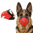 Dog Muzzle for Large & Medium Sized Dogs, Bite Proof & Anti Licking - Soft TPR Safety Muzzle with Adjustable Hawk-Beak Design for Walking, Grooming, Vet Visits, Gentle and Breathable