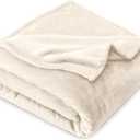 Bare Home Fleece Blanket - King - Vanilla - Lightweight Throw for Bed, Sofa, Couch, Movie Night, Camping, and Travel - Microplush - Ultra Soft Warm Blanket (King, Vanilla)