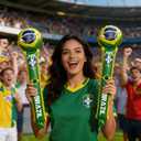 50 PCS Thunder Sticks, 24 Inch Brazil Cheer Sticks for World Cup, Noisemaker for Sporting Events, Boom Boom Stick for Watch Party