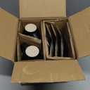 KIVY 3 oz Espresso cups set of 4 - Thick walled stoneware espresso cup set - Italian style cups and saucers - Demitasse cups set of 4 - Espresso mugs black - Coffee shot cups & saucers