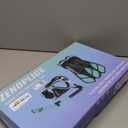 Zenoplige Mask Fins Snorkel Set, Snorkeling Gear for Adults, Panoramic View Snorkel Mask Anti-Fog, Adjustable Dive Flippers, Dry Top Snorkel and Travel Bag, Scuba Gear for Swimming Snorkeling Diving (Transparent Purple). Size S/M