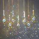 7PCS Crystal Suncatchers Rainbow Maker Healing Crystals for Window Prism Balls Indoor Outdoor Hanging Ornament Pendant Decor for Home, Garden, Wedding, Christmas