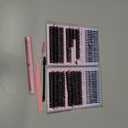 CORUSCATE Lash Clusters Kit 464pcs Wispy Lash Clusters with Spikes 60D+80D+100D+120D Eyelash Clusters Kit Thick Cluster Eyelash Extensions Mega Individual Lashes Spike Mink Lash Bond and Seal Glue