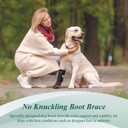 Drop Foot Brace with Reel(No Knuckling Boot Brace) for Dog - Corrective Dog Shoes to Safely Lift Toes for Foot Issues, Arthritis, and improving Walking gait in Dogs,Patent Pending(M)