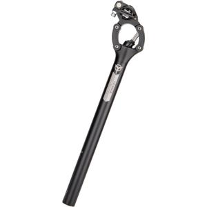 Bike Suspension Seatpost- 27.2 / 30.9 / 31.6mm Shock-Absorber Bicycle Seat Post - Lightweight Aluminum Alloy Four-Link Seat Tube for Mountain Road Bike Gravel, Hybrid, and E-Bikes