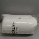 MooMee Bedding Duvet Cover Set 100% Washed Cotton Linen Like Textured Breathable Durable Soft Comfy (Solid Cream White, King 104"x90")