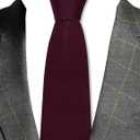 GUSLESON Classic New 3.15"（8cm） Men's Solid Color Necktie Wedding Business Tie + Gift Box