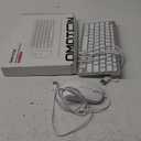 OMOTON Wired Keyboard and Mouse Compatible with Mac, Keyboard with Dual Interface (Type-C and USB A), Mouse with USB A Interface for MacBook Pro/Air, iMac, Mac mini/Pro, White