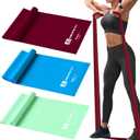 2 x Resistance Bands,Professional Long Non-Latex Elastic Stretch Bands,Exercise Bands for Physical Therapy, Yoga, Pilates, Rehab, at-Home or The Gym Workouts, Strength Training (5.9FT, Green, Blue, Purple)