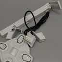 KDD Gaming Headphones Stand, Rotatable Headset Stand with Light Modes - Controller Holder with 2 USB Charging Ports and 3.5mm - Earphone Hanger Accessories for Desktop Gamer(White)