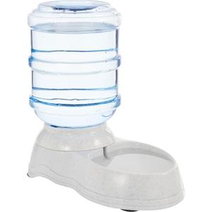 Amazon Basics Gravity Pet Water Dispenser for Cat and Dog, Easy to Clean, 1 Gallon Capacity, Small, Gray