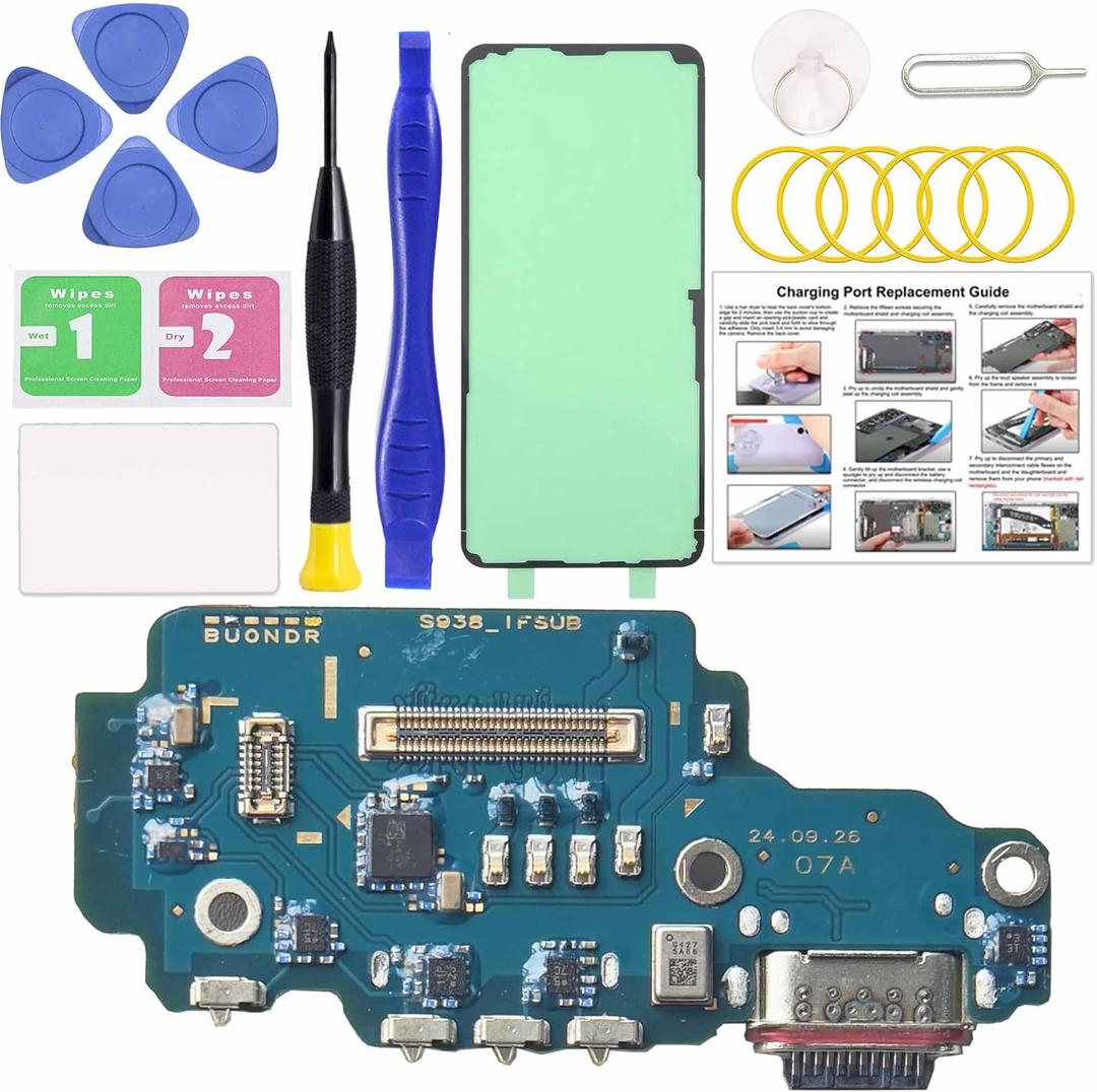 for Galaxy S25 Ultra Charging Port Dock Board Replacement Kit, Only for S25 Ultra US Variants SM-S938U/U1/W Series, Includes Instruction & Toolkit