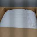 Kingsley Trend Queen Comforter Duvet Insert - All Season Quilted Ultra Soft Breathable Down Alternative, Box Stitch White Comforter with Corner Tabs, 90x90