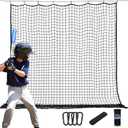 BaseGoal Baseball & Softball Backstop Nets, Heavy Duty Sports Practice Nets, Sports Netting Barrier, DIY Ball Net, Hitting Net for Baseball, Hockey, Soccer, LAX and More