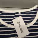 Womens Round Neck Stripe Ribbed Knit Tank Tops Ruched Side Summer Casual Slim Fit Sleeveless Tops, Size L